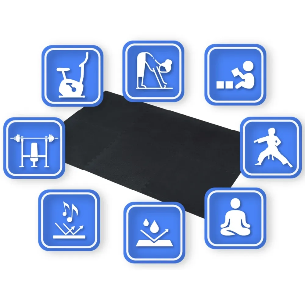 Килимок-пазл THUNDER PZ-01 60 х 60 чорний Київ - фото 5