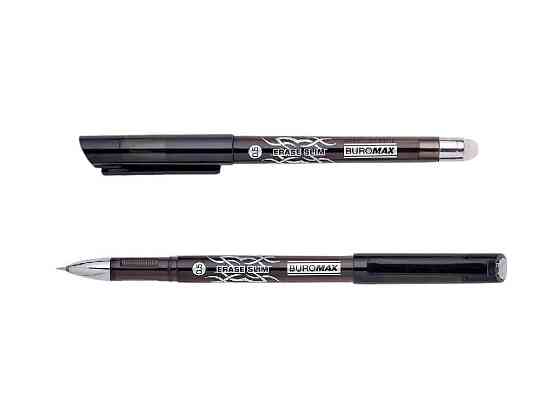 Ручка гелевая Пиши-Стирай ERASE SLIM, 0.5мм, черный BM.8300-02 ТМ BUROMAX Solmir Киев