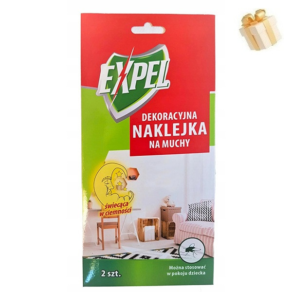 Декоративная светящаяся наклейка для мух EXPEL, 2 шт Днепр - изображение 1