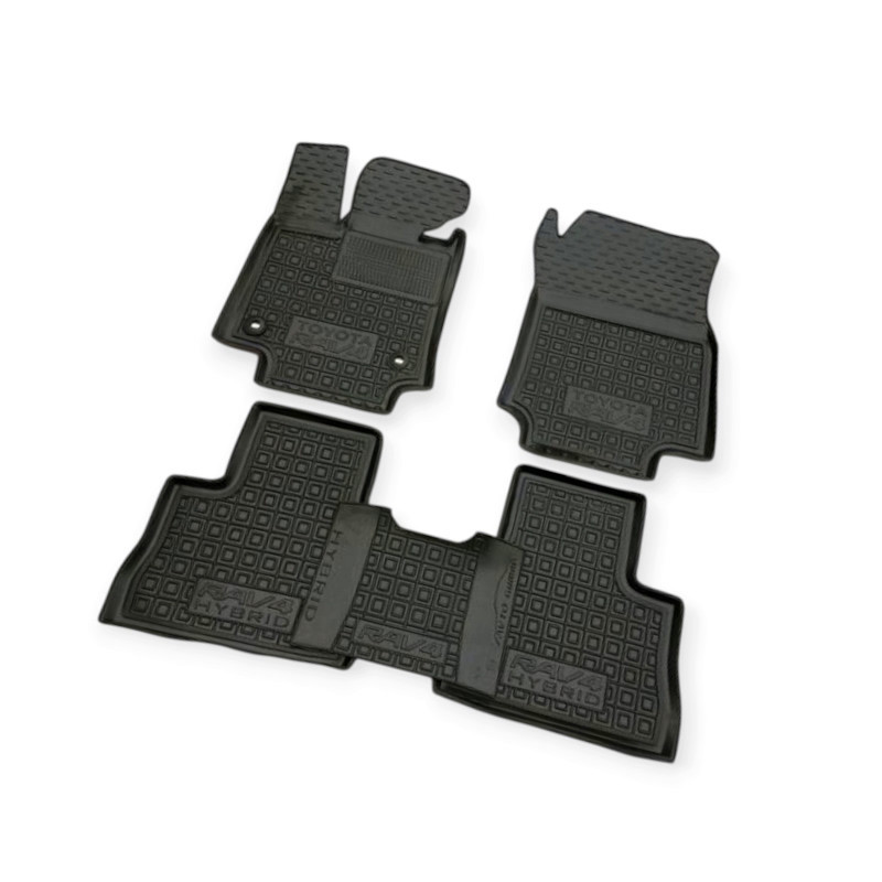 Килимки Тойота rav 4 2018-> (hibrid) борт 2,5см, з перемичкою салону Мукачево - фото 1