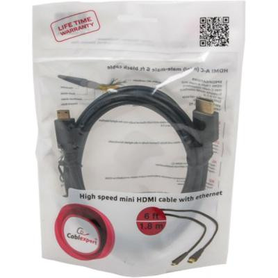Кабель мультимедійний HDMI M to HDMI micro M 1.8m Cablexpert (CC-HDMI4C-6) Вінниця - фото 3