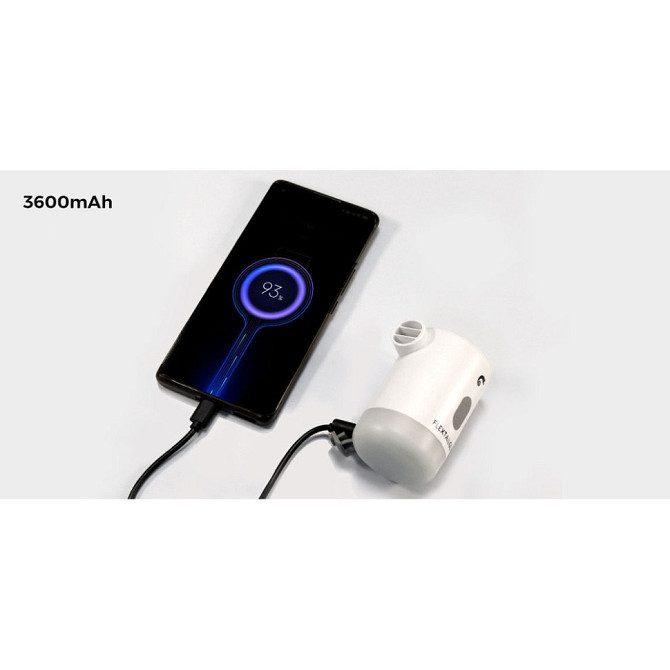 Кемпинговый насос-фонарь Flextail Max Pump 2 Pro + Power Bank (Белый) Винница - изображение 3