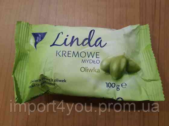 Крем-мило тверде Linda з оливковою олією, 100 г 