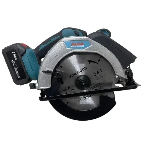 Циркулярна акумуляторна пила 36V 3Ah AL-FA ALCCS-180, Італія Львів - фото 7