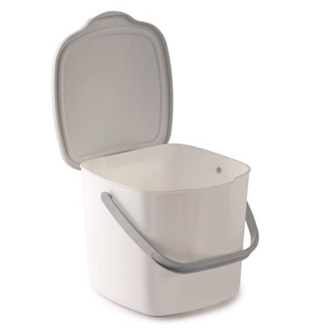 Контейнер для сміття з кришкою та ручкою Snips Kitchen Compost Bin 3 л білий Київ - фото 4
