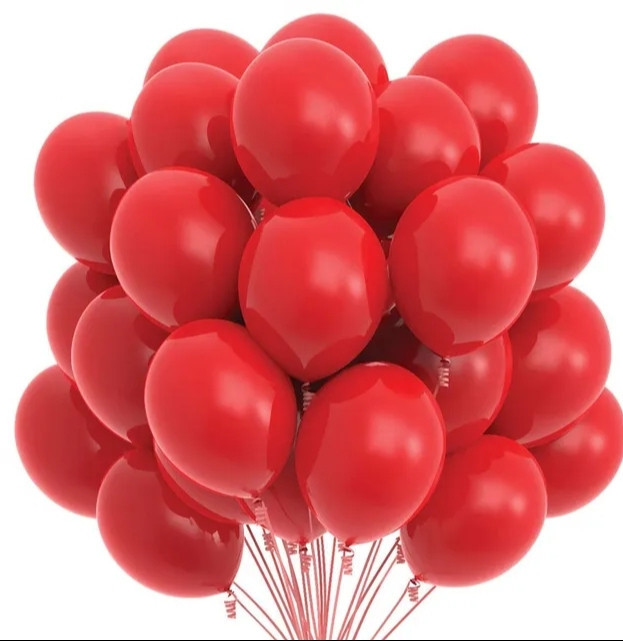 Шарики латексные пастель червоний 12'' 30см Киев - изображение 1