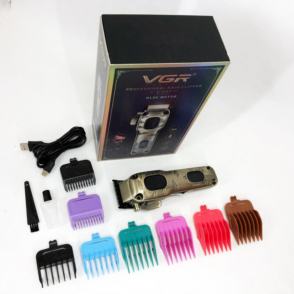 Машинка для стрижки чоловіча VGR V-027, Професійна машинка для стрижки голови, Тример бездротовий MN-43 Львів - фото 14