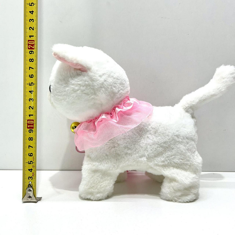 Кошеня інтерактивне на д/в ходить нявкає виляє хвостиком повідець-пульт Білий (933-130E ) Чернігів - фото 3