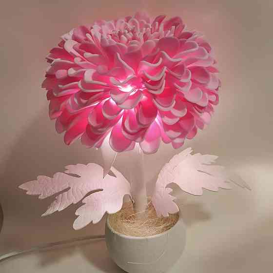 Світильник-нічник "Рожева хризантема" Дніпро