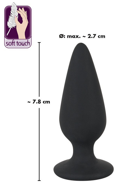 Анальна пробка конічної форми D 27 mm Sex Aura Київ - фото 6