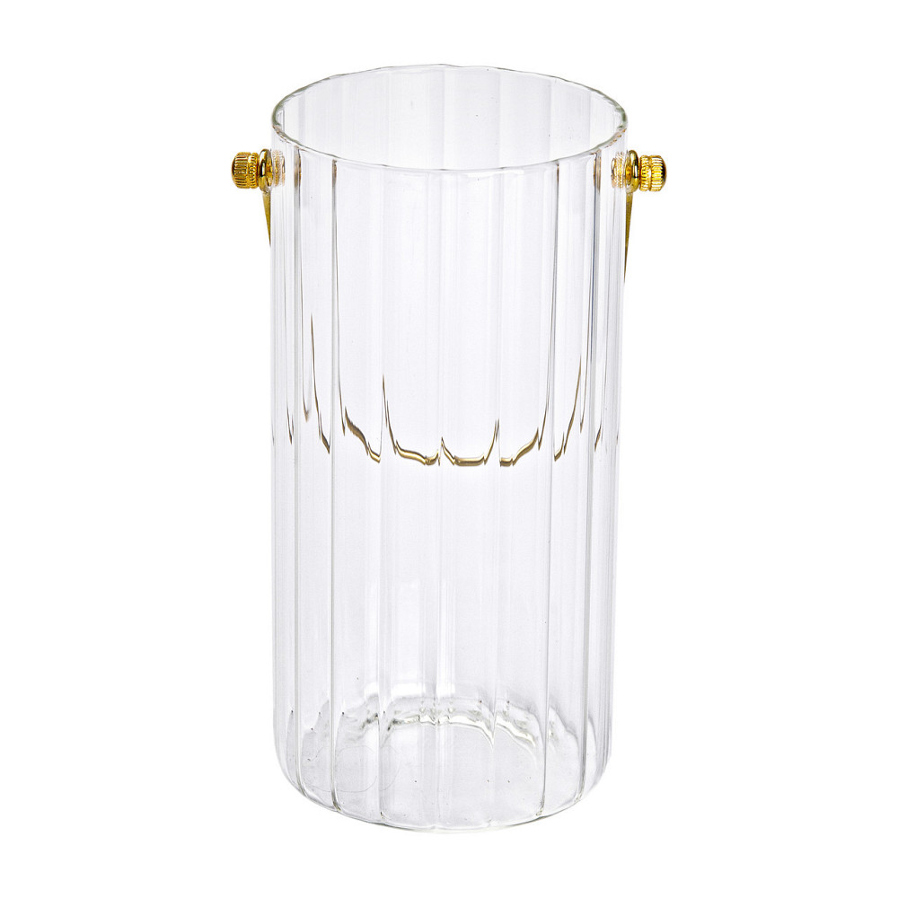 Стеклянная ваза для цветов с ручкой 19,5 см Киев - изображение 4