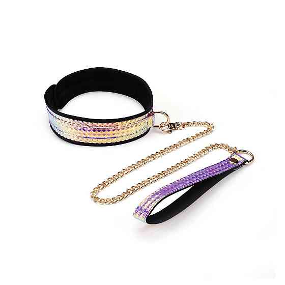 Набір Liebe Seele Pink G lossy 7pcs Bondage Kit, фіксатори, нашийник з повідцем, кляп, флогер, маска Sex Aura Київ