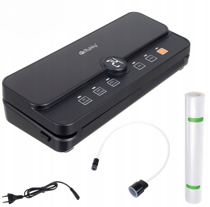 Вакуумный пакувальник для продуктов с ножом 9 л/мин + рулон Ruhhy (24620) 110 Вт Нововолынск - изображение 3