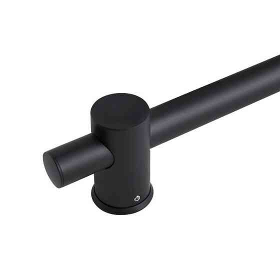 Душова стійка з тримачем нержавійкайка Qtap Lepit 665 мм кругла QTLEP82103OB Black Matt Харків