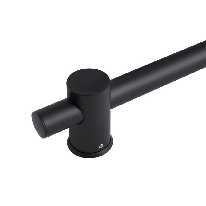 Душова стійка з тримачем нержавійкайка Qtap Lepit 665 мм кругла QTLEP82103OB Black Matt Харків - фото 3