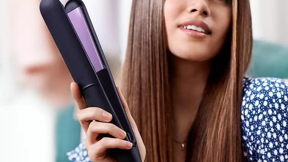 Праска (Випрямляч) для волосся Philips BHS377/00 чорний з фіолетовим Харків - фото 5