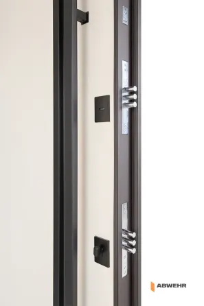 Двері вуличні, модель 506 Nordi Glass RAL 8019Т/ВСМ мдф+словнова кістка супермат З ТЕРМОРОЗРИВОМ Київ