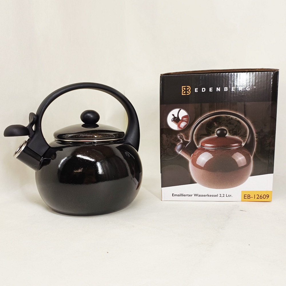 Хороший чайник зі свистком Edenberg, Чайник для газової комфорки з нержавіючої сталі якісний TX-82 Івано-Франківськ - фото 3