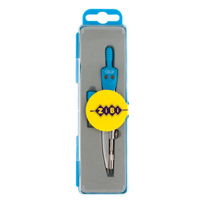 Циркуль ZiBi BASIS у пеналі + запасний грифель, блакитний, KIDS Line (ZB.5302BS-14) Вінниця - фото 1