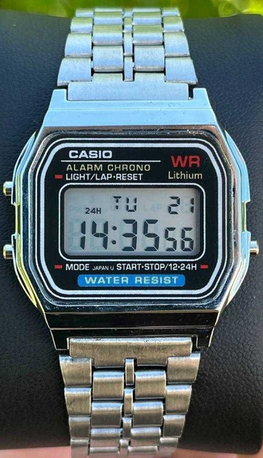 Годинник Vintage A159 silver-black | касіо A168 | часы касыо A158 Київ - фото 3