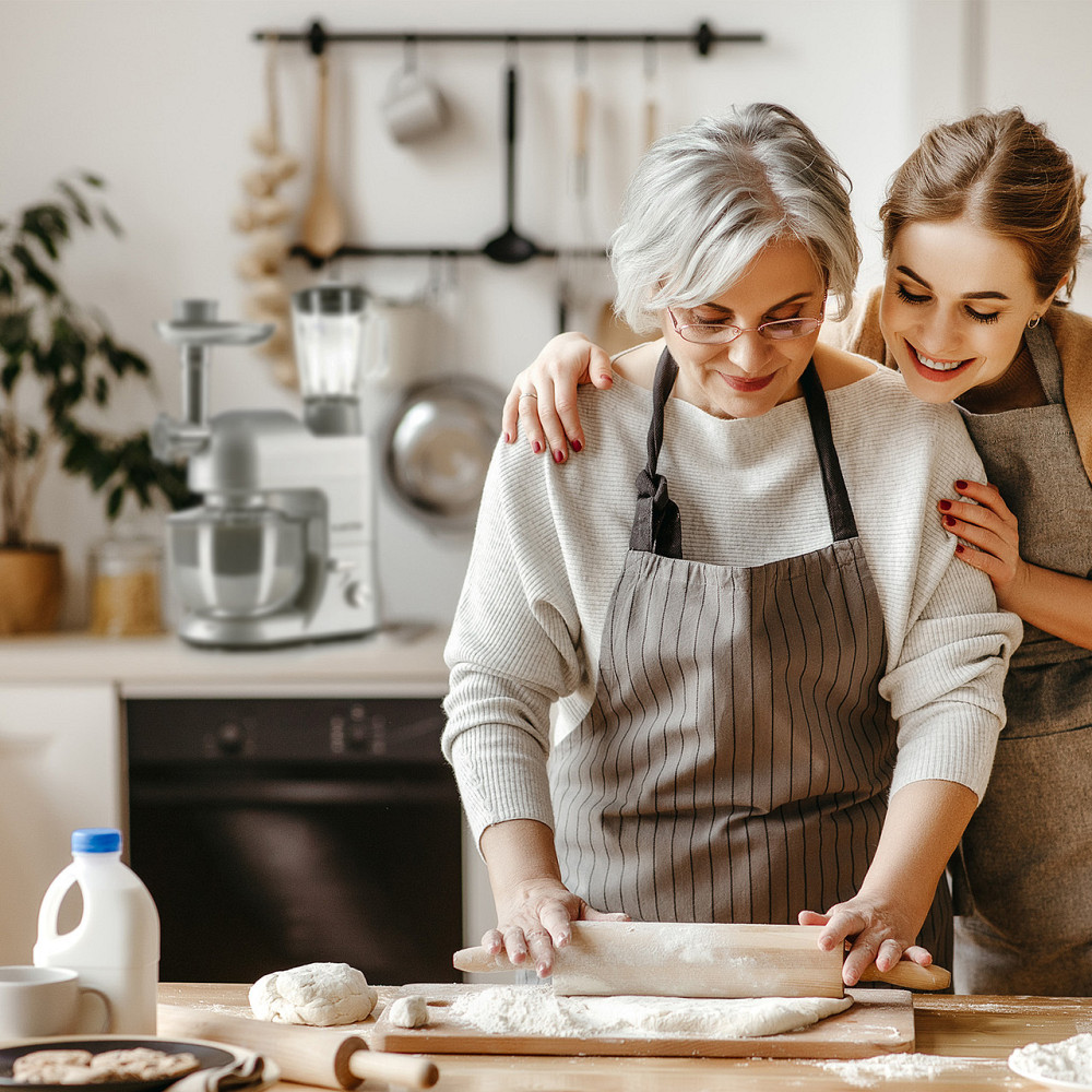 Кухонний комбайн Lucia 3-в-1 2000 Вт/2,7 к.с., 5 л, неіржавка сталь, не містить BPA, сірий (Німеччина, Рівне - фото 2