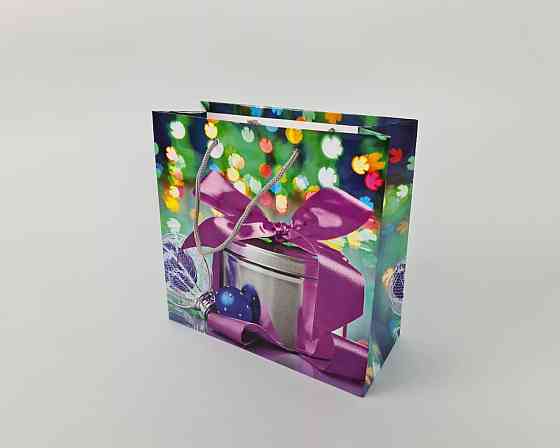 Пакеты бумажные подарочные , новогодние Квадрат 23*24*10- 15 (12 шт) Харьков