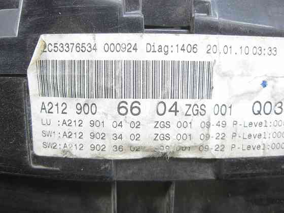 Mercedes-Benz  A2129006604 Щиток - панель приладів для дизельних авто в км E-class W212 E-Class Coupe C207 E-class S212 E-class Cabriolet A207 Одеса