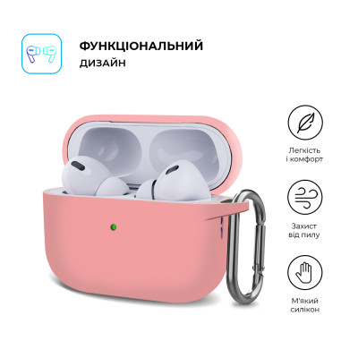 Чехол для наушников Armorstandart Hang Case для Apple AirPods Pro 2 Pink (ARM68588) Винница - изображение 2