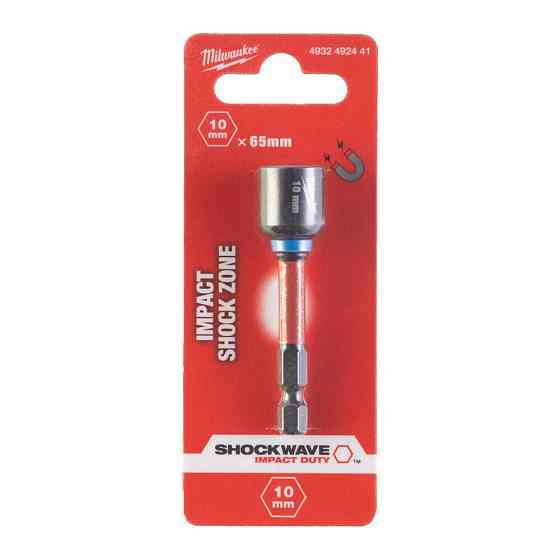 Торцева головка 1/4 дюйма, шестигранна, 10 мм Shockwave, ударостійка Milwaukee 4932492441 Одеса