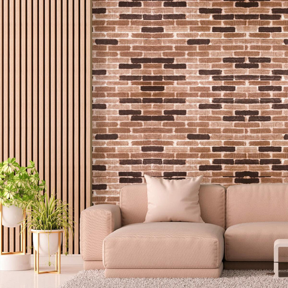 Самоклеющаяся 3D панель 700х770х3мм Классический кирпич (346-3) SW-00001146 Киев - изображение 5