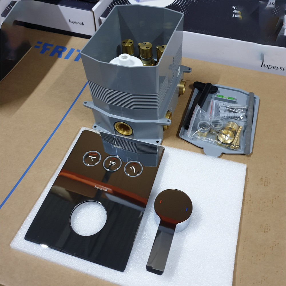 Термостат для ванни прихованого монтажу Imprese SMART CLICK на 3 споживача хром Київ - фото 2