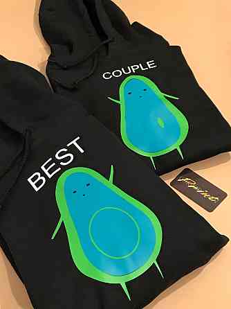 Парные толстовки для влюбленных С АВОКАДО BEST COUPLE Черновцы