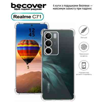 Чохол до мобільного телефона BeCover Anti-Shock Realme C71 Clear (713810) Вінниця