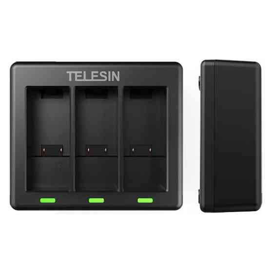 Зарядка GoPro 13 на три акумулятори Telesin S0-BCG-12-TGP Київ