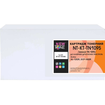 Картридж NewTone Brother TN-1095 Black (1500с) HL-1202R, DCP-1602R (NT-KT-TN1095) Вінниця - фото 2