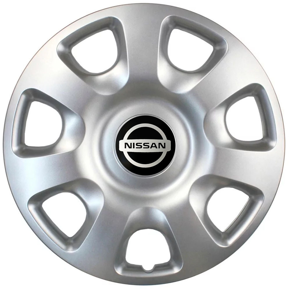 Автомобильные модельные колпаки R15 Nissan 336 4шт, SJS, серебряные Киев - изображение 1