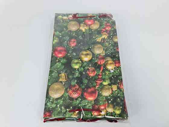 Большой бумажные пакет вертикальный 25/37/8 новогодний -016 (12 шт) Харьков