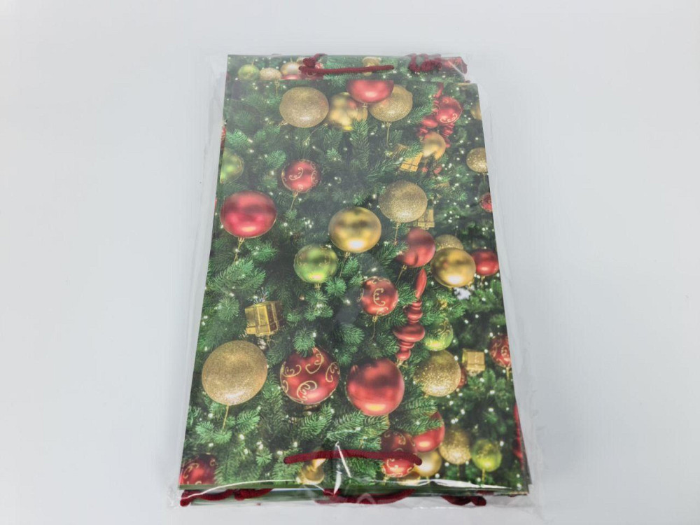 Большой бумажные пакет вертикальный 25/37/8 новогодний -016 (12 шт) Харьков - изображение 3