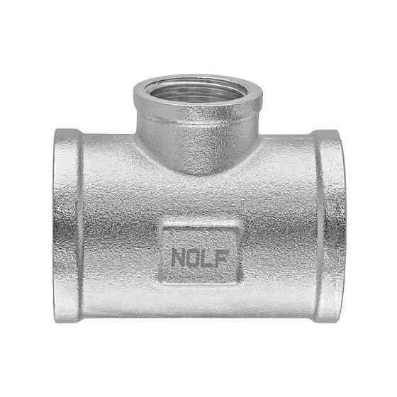 Трійник редукційний Nolf NFC.T100610F-N-1"Fх1/2"Fх1"F нікельований (NF3095) Київ