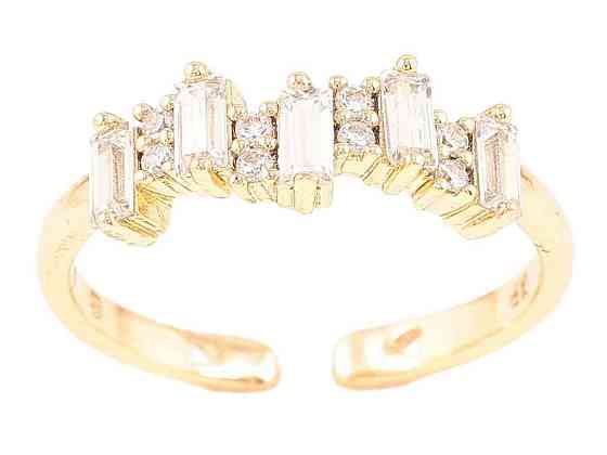 Каблочка Позолота 18K «Кришталлическая дорожка» (260929) р.18-19 ТМ XUPING Киев