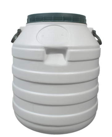Бочка  пищевая  60 л белая пластиковая  низкая бидон  широкая горловина для молока и воды Днепр