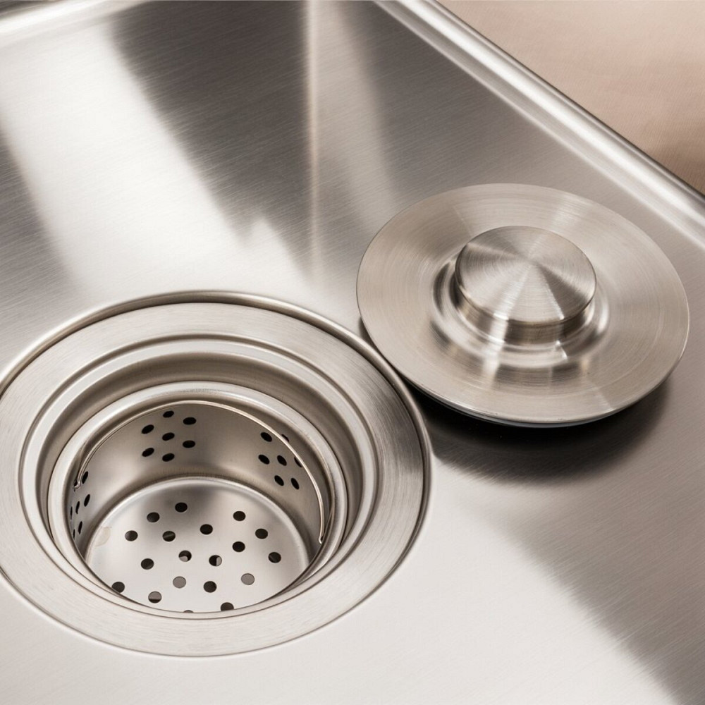 VALESO Кухонна мийка нержавійка CM 78*48 VALESO Handmade на дві чаші (круглий сифон, 3.0/0.8) Коломия - фото 6