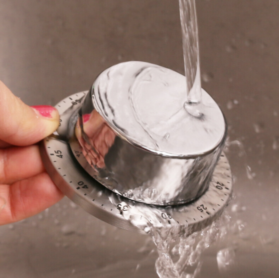 Таймер механічний для кухні, зворотній відлік, чориний,на магніті на задній частині виробу Київ