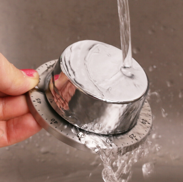 Таймер механічний для кухні, зворотній відлік, чориний,на магніті на задній частині виробу Київ - фото 6