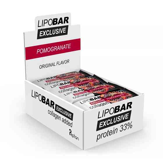 Протеїновий батончик Lipo Bar Exclusive 20 x 50 g (POMEGRANATE) Луцьк