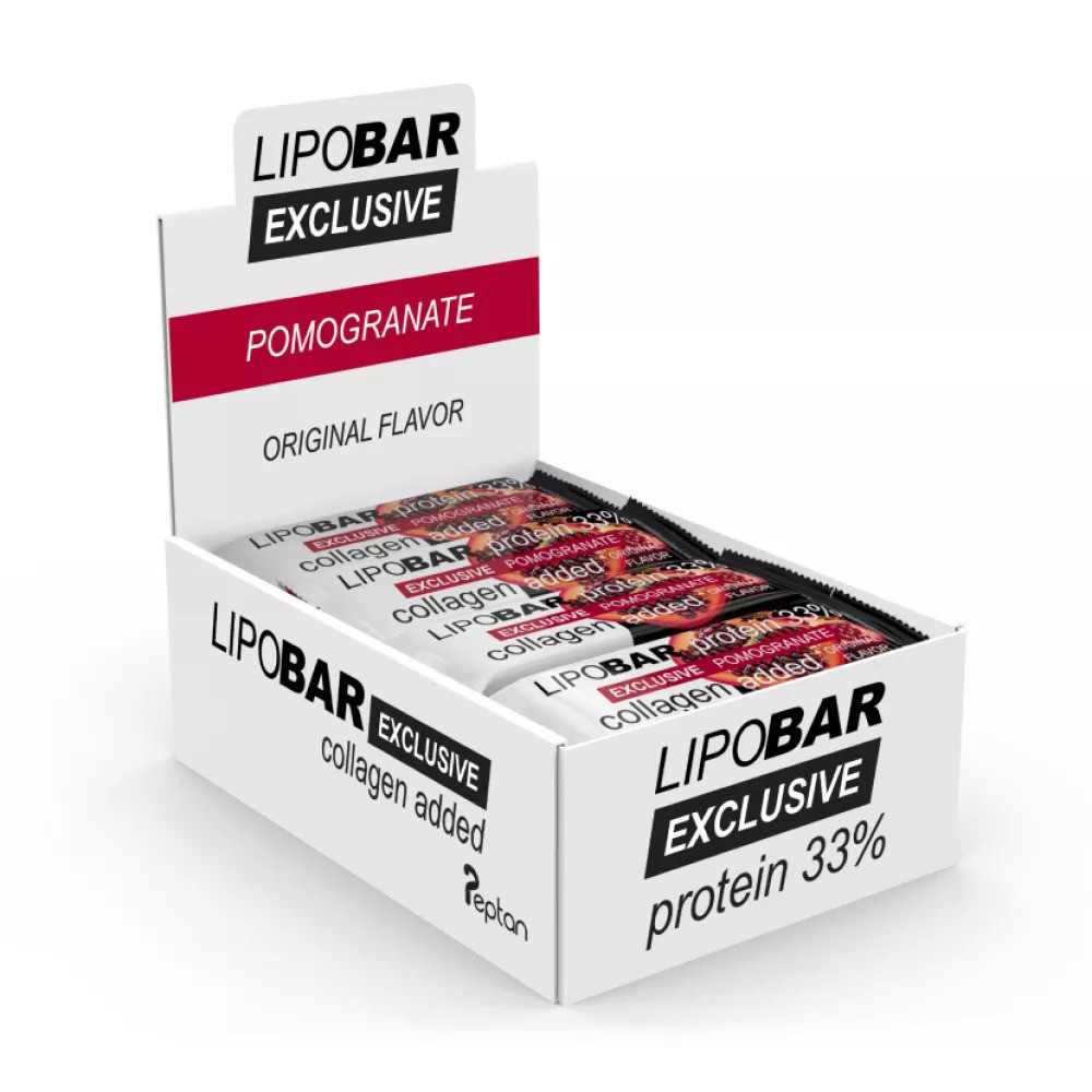 Протеиновый батончик Lipo Bar Exclusive 20 x 50 g (POMEGRANATE) Луцк - изображение 1