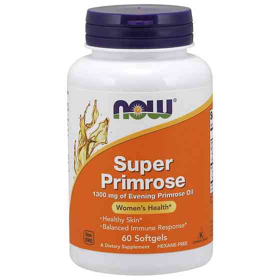 Олія вечірньої примули Now Foods Super Primrose 60 капс Київ