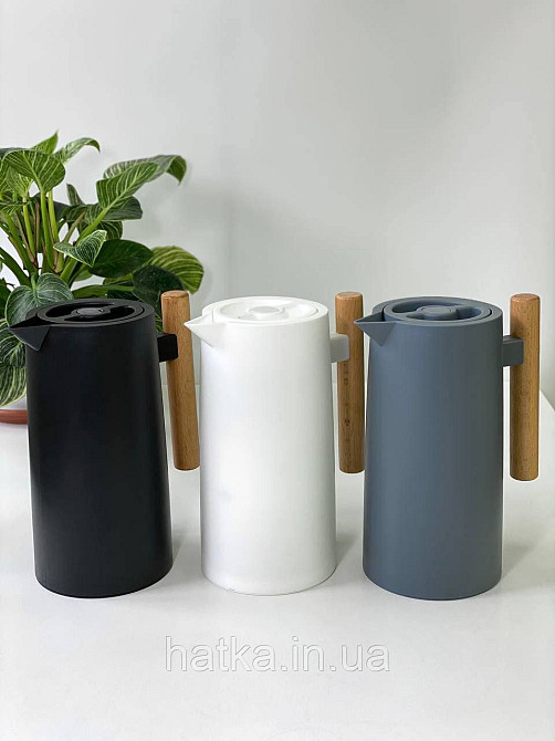 Термос «Лайнер» 1000 мл скляна колба пластиковий корпус утримання тепла до 12-24 годин 102-390 Київ - фото 2