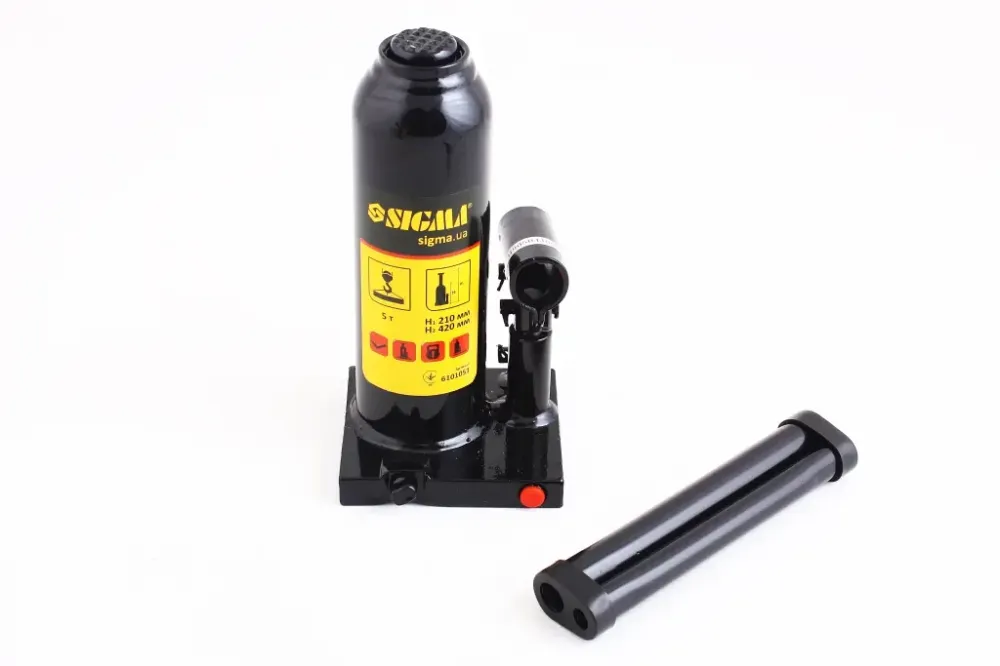 Домкрат гідравлічний 5 т 210-420м Sigma з передохром клапаном Вінниця - фото 1
