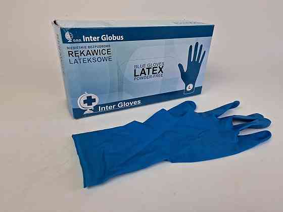 Гумові рукавички "Ambulance" Inter Globus 50 шт. (L) (1 пачка) Харків